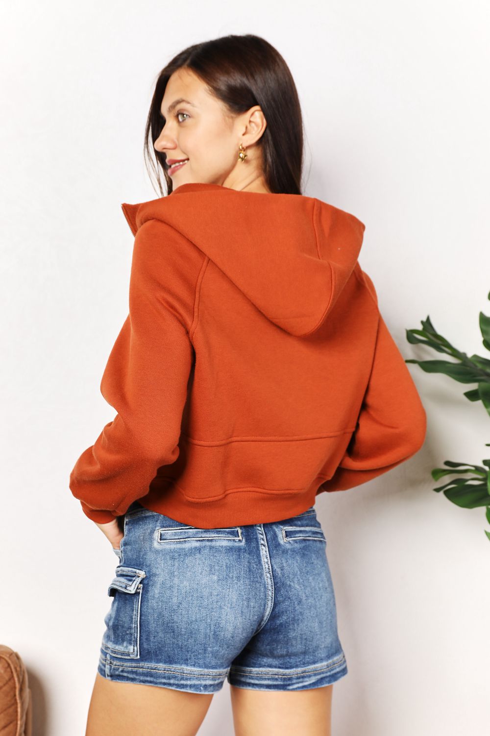 Double Take Half-Zip Long Sleeve Hoodie 6ee4a4b8e8914a2f85aaed897f99780a-Max