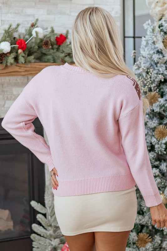 Christmas Ginger Bread Man Round Neck Sweater