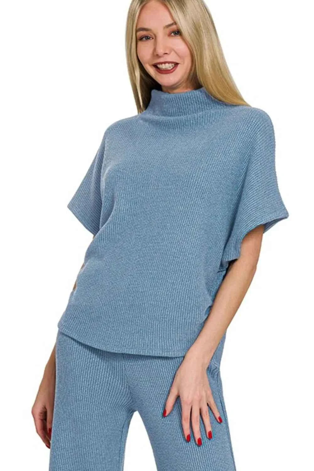 Zenana Sweater Mock Neck Top & Long Pants Set 713637e9-e4cc-4c94-8b10-53d06541f063-Max-Origin