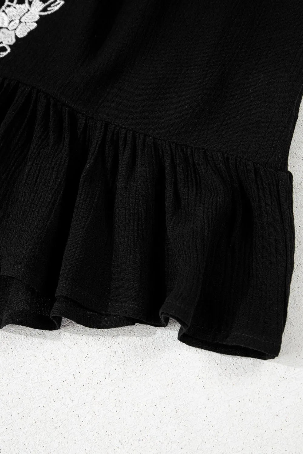 Floral Ruffled Hem Embroidery Cami 71b6206a-79c0-4248-be8f-35b68da129fc-Max-Origin