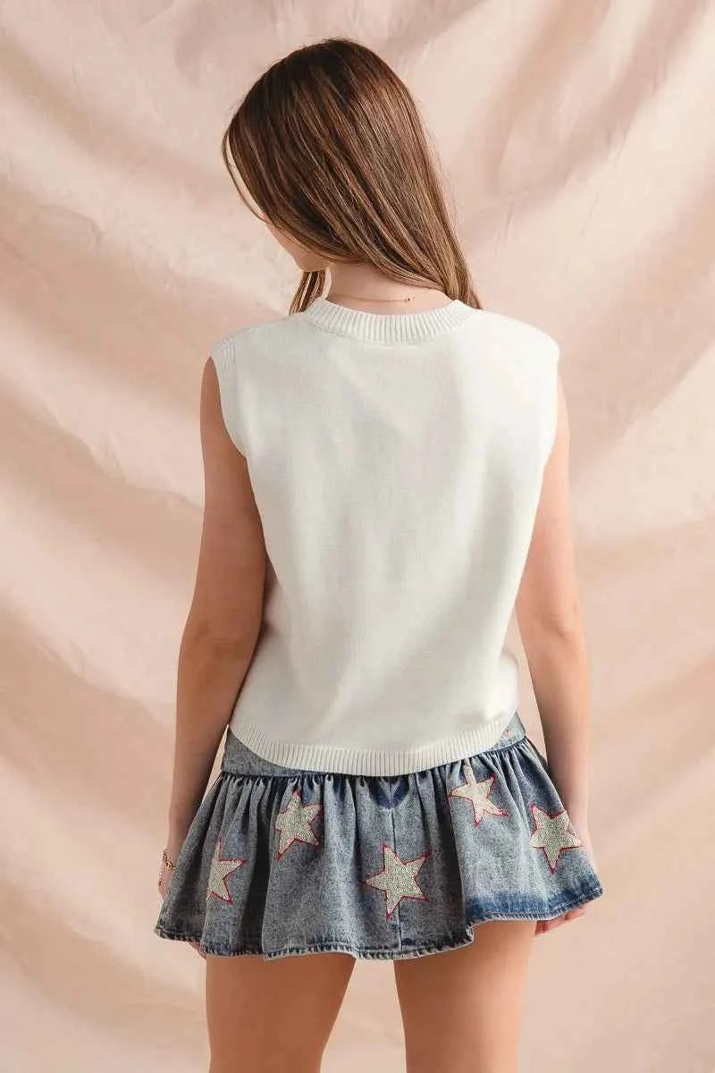 SO ME Teddy Bear Wearing An American Flag With Usa Embroidered Sweater Vest 71c1e2bb0b994eecb2855a8fd6adf142-Max-Origin