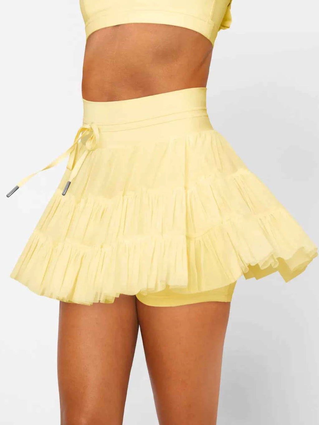 Tiered Skort with Drawstring 7293b8bb-fd1a-47af-ab00-d5150d80107d-Max-Origin