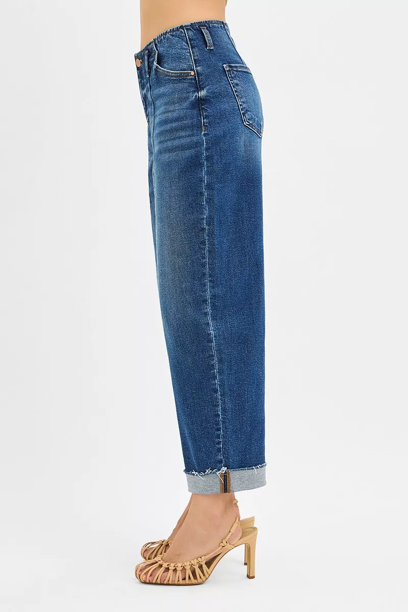 RISEN High Rise Fit Barrel Cuffed Jeans 729a0dfb87b74a369c5ad07981e6be82-Max-Origin