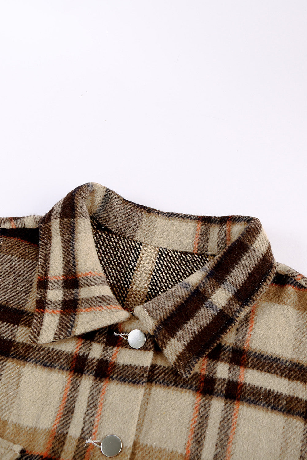 Red Plaid Button Front Pocket Shirt Shacket 729e6d29b082ebeb