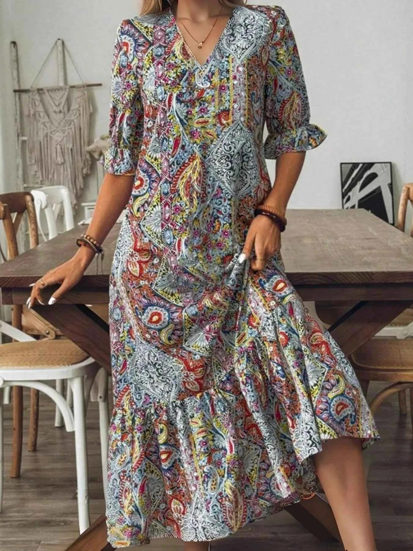 Full Size Bohemian Paisley Print V-Neck Midi Dress Plus Size Sherbet 73012b7c35864d2e97324f1dee3fe163-Max-Origin