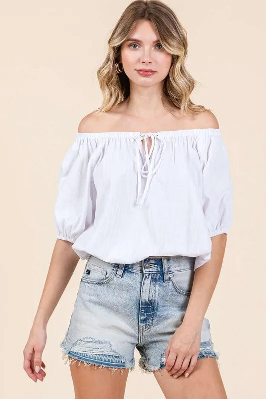 Mittoshop Linen Two-Way Short Sleeve Crop Blouse 7308f8a4-deb6-4a4c-81aa-1699d2148447-Max