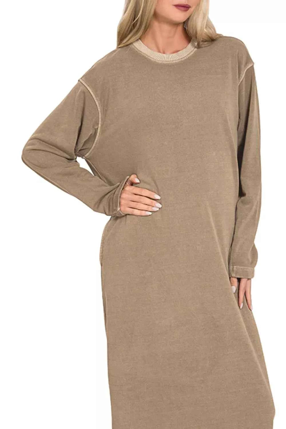 Zenana Soft Fleece Pigment Dye Sweatshirts Dress 73174501-ac19-437e-a69a-5353bfc5641a-Max-Origin