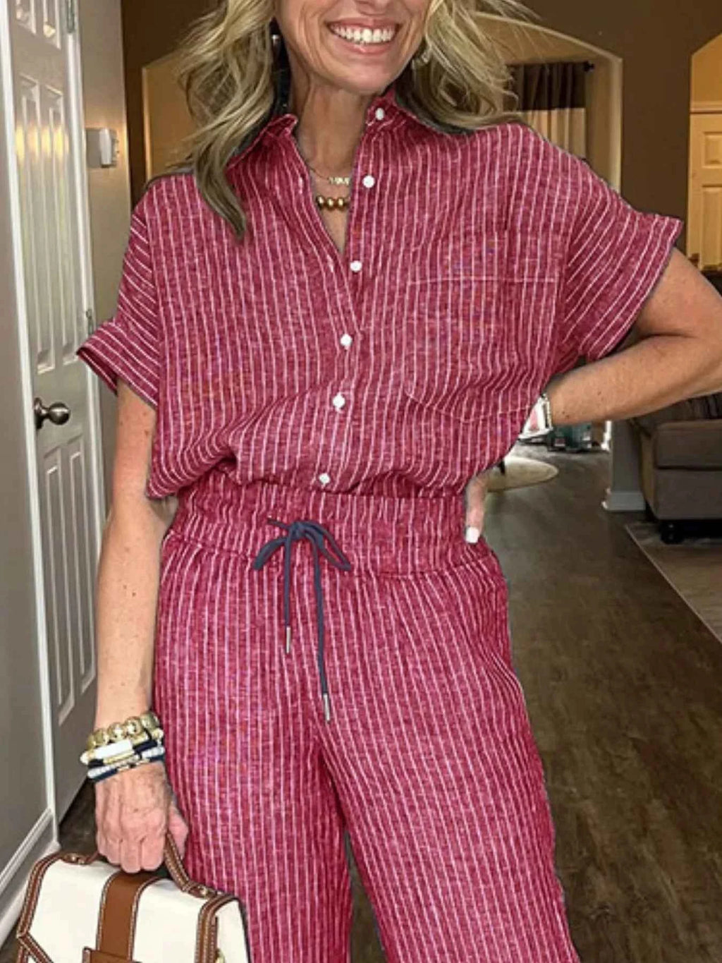 Full Size Striped Button-Up Shirt and Wide Leg Pants Casual Set Plus Size 73b97262-d56e-4169-91f1-0dfc59fda06b-Max-Origin