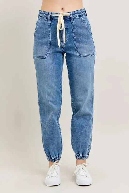 Judy Blue Full Size High Waist Denim Jogger Plus Size MD 73c7502a9d864a1bbdea00fb9e2fe73c-Max-Origin