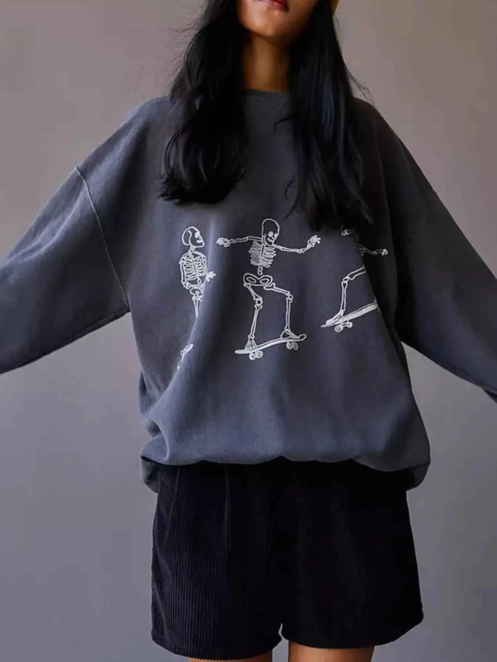 Skeleton Graphic Oversized Sweatshirt 73d2201d-edfe-48bc-ab36-5b2b87a9ccf6-Max-Origin