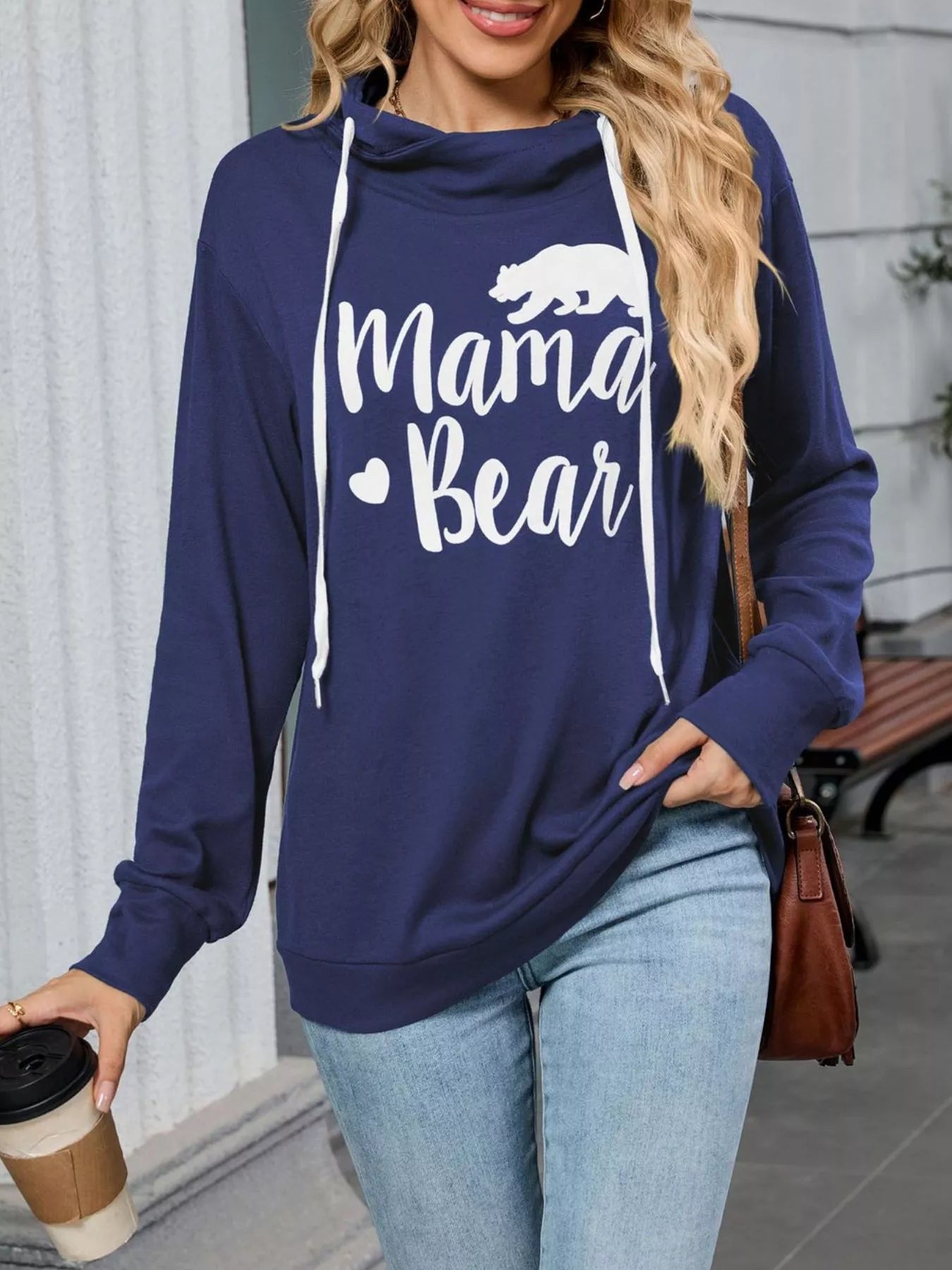 Letter Drawstring Long Sleeve Hoodie 73d3e638-2b48-4829-ae55-d87b89d078ee-Max-Origin