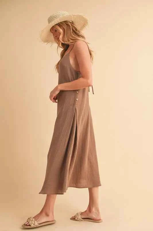 Aemi+Co Side Button Midi Cami Dress 7420fe971d404e0eb09aa6e5492e4ad4-Max-Origin