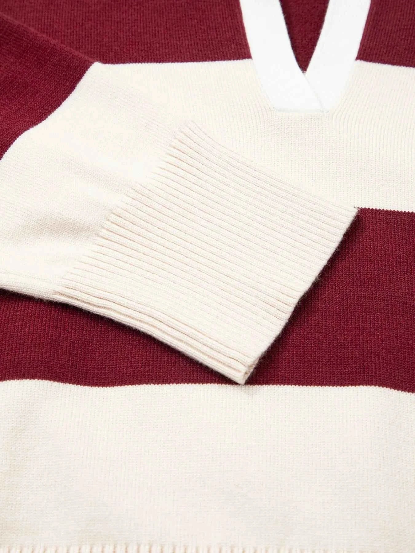 Color Block Long Sleeve Knit Top 74b3b4388a804922b47275e2d0a16b96-Max-Origin
