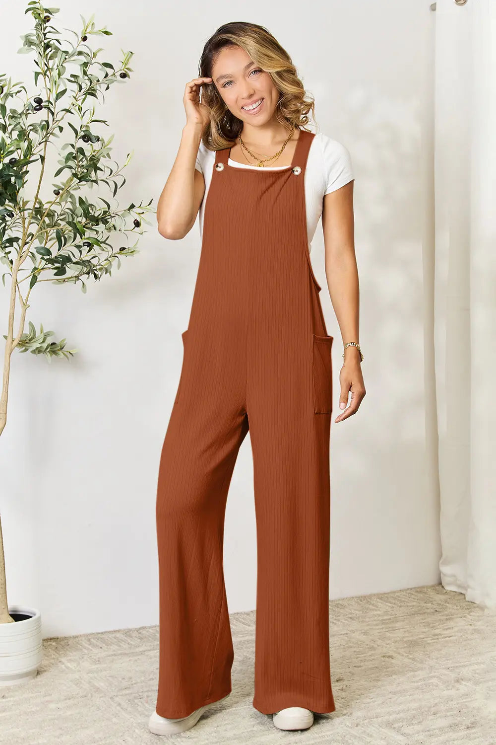 Double Take Full Size Wide Strap Overall with Pockets 74e7ab59da1b4e49847de7d7e36c47ad-Max