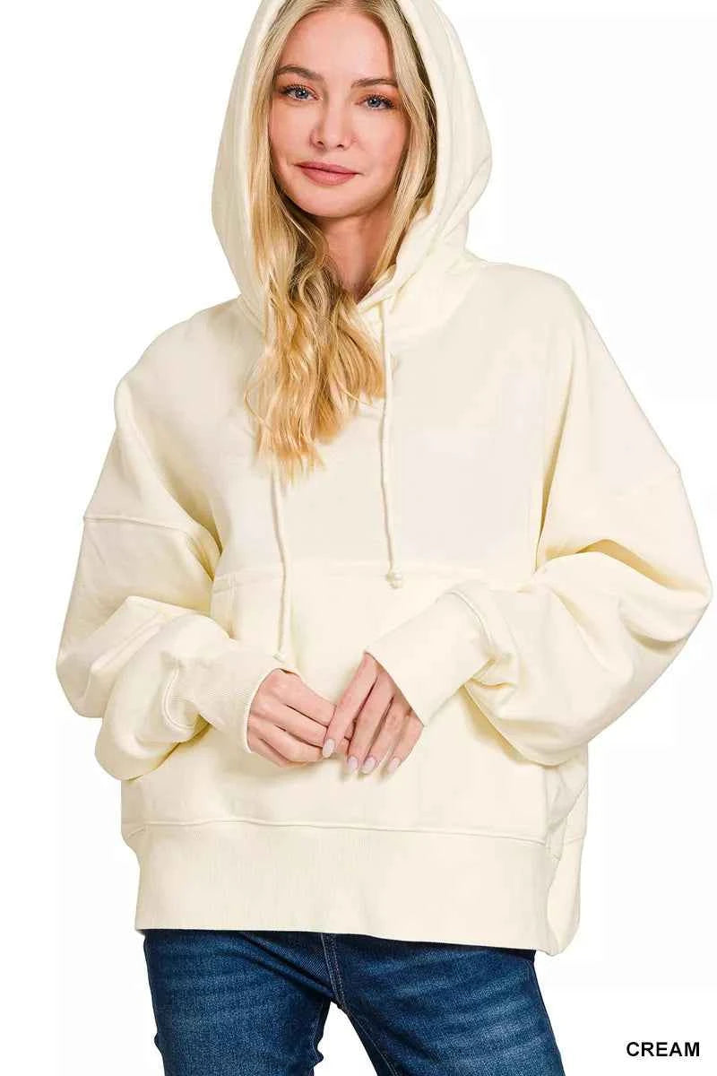 Zenana Oversized Fleece Kangaroo Pocket Hoodie 75151d43-7b50-489e-991a-9252b05a308c-Max-Origin