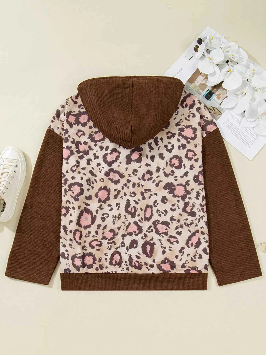 Plus Size Leopard Long Sleeve Drawstring Hoodie 75511c6339fc41e7b24b1b4f2d11794a-Max-Origin