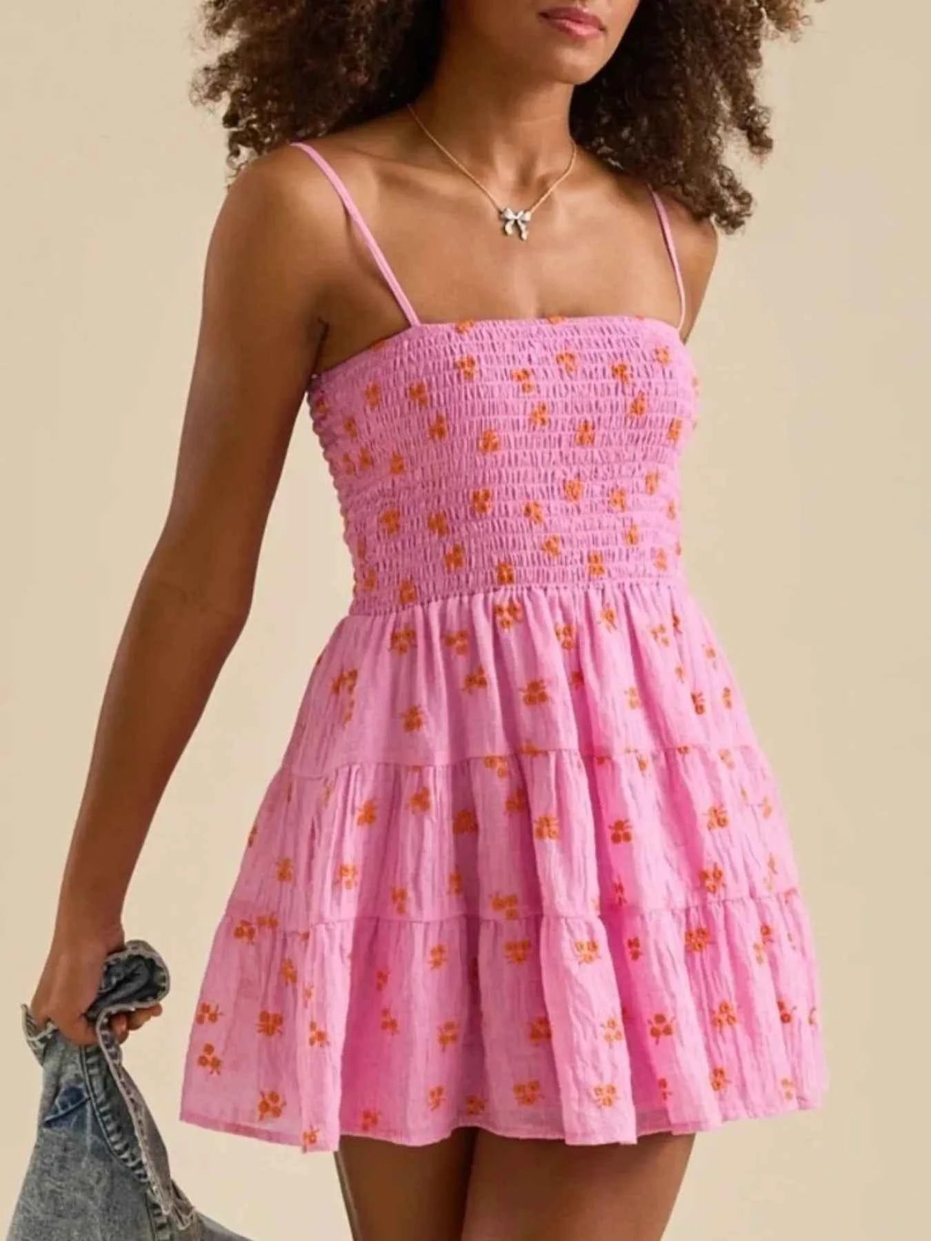 Floral Smocked Tiered Mini Cami Dress 757c698b-49a4-4bed-866f-5e4e10b3481e-Max-Origin