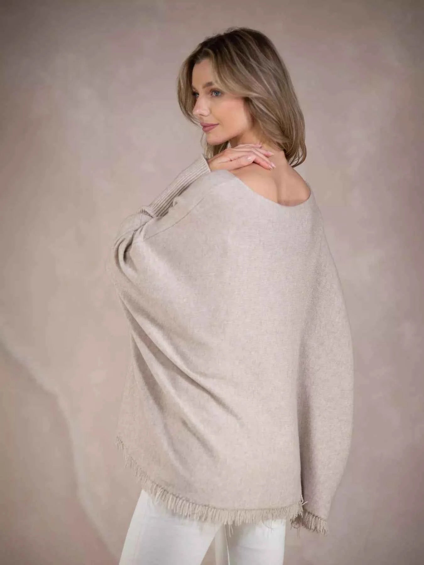 Raw Hem V-Neck Sweater 75f6c5c0-cd60-4735-a805-65fed062c857-Max-Origin