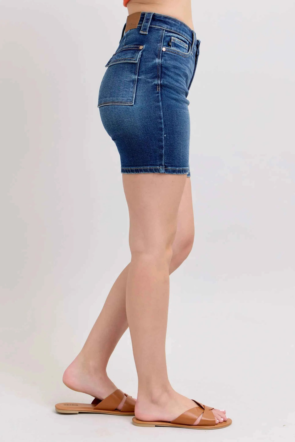 Judy Blue Full Size High Waist Bermudas Jeans W/ Back Flap Pockets Plus Size 7648e6eff34c4917adbd1f82f48e4654-Max-Origin