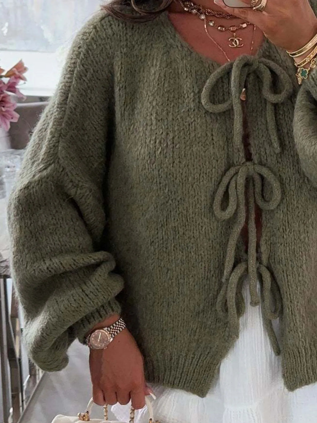 Cozy Bow-Tie Front Knit Cardigan 76a19d3b-7676-44e9-b64b-2a3026a013ef-Max-Origin