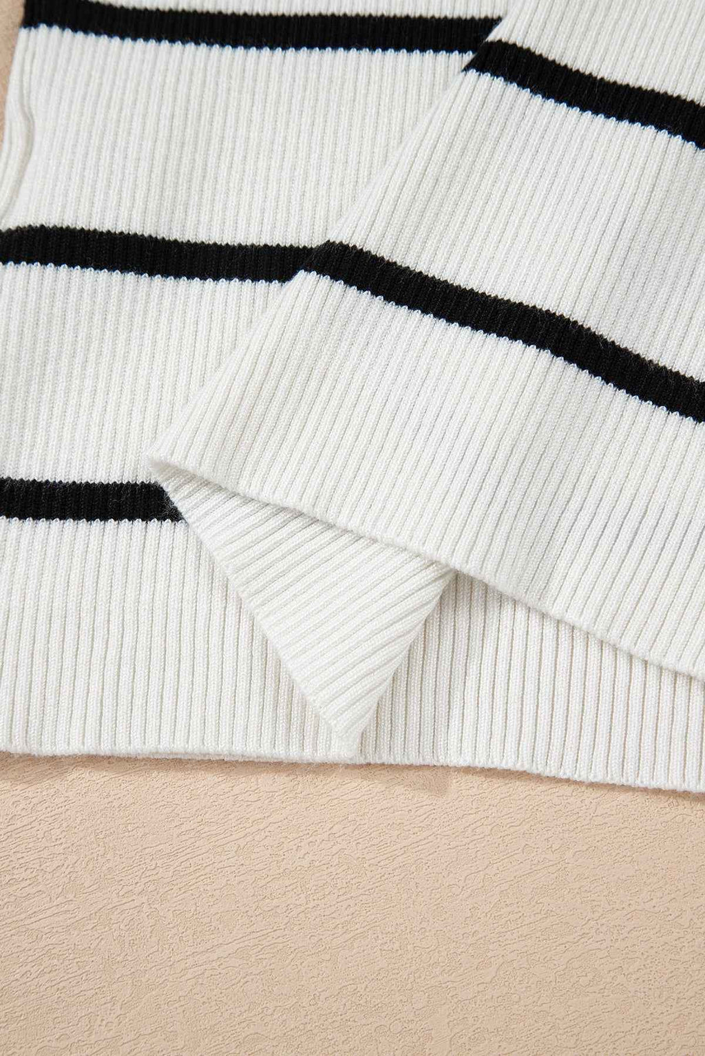 Bright Green Scalloped Edge Striped Ribbed Tank Top 76e4a02da2b4d37c