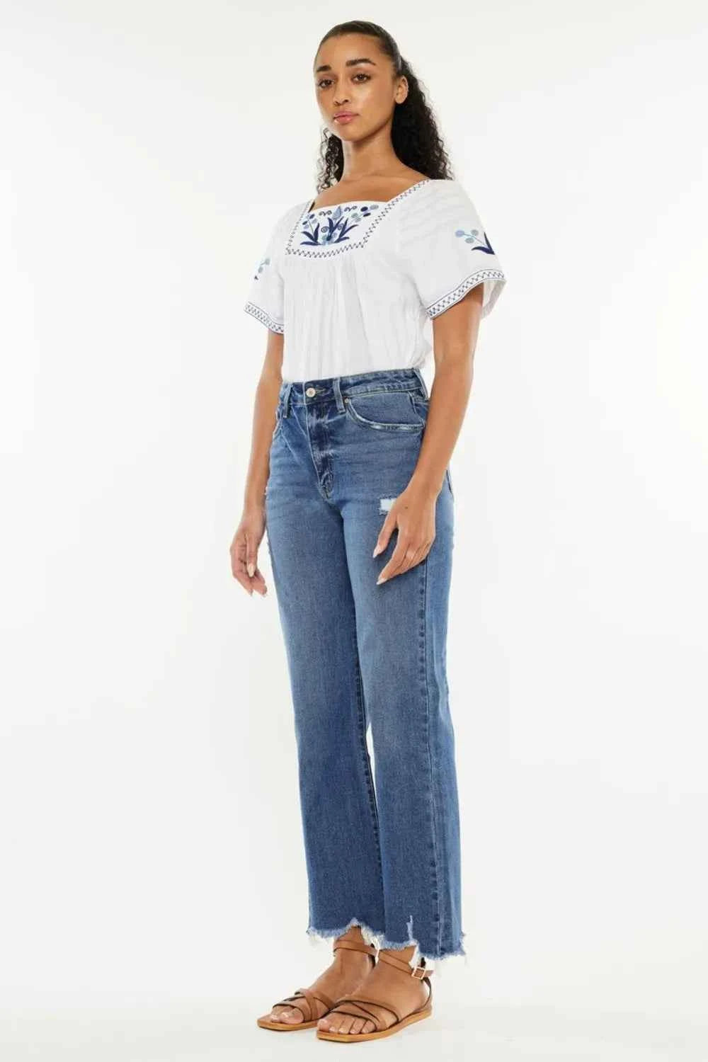 Kancan Full Size High Rise Slim Wide Leg Jeans 76eabdf1-63b0-445e-915a-d2e2e2daa7e3-Max