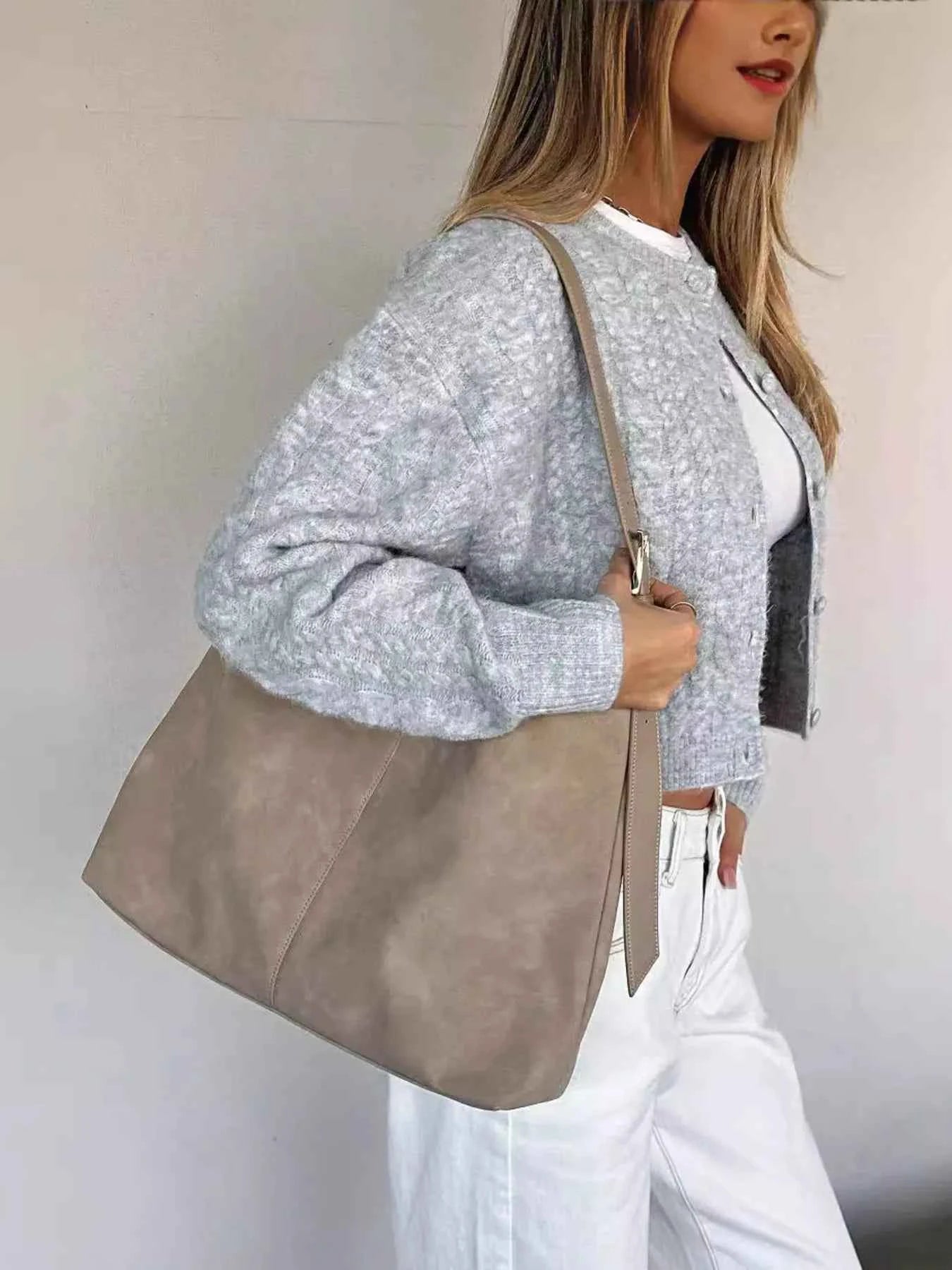 Cable Knit Button-Up Cardigan 77ad708b507f474794b304c4977ae212-Max-Origin