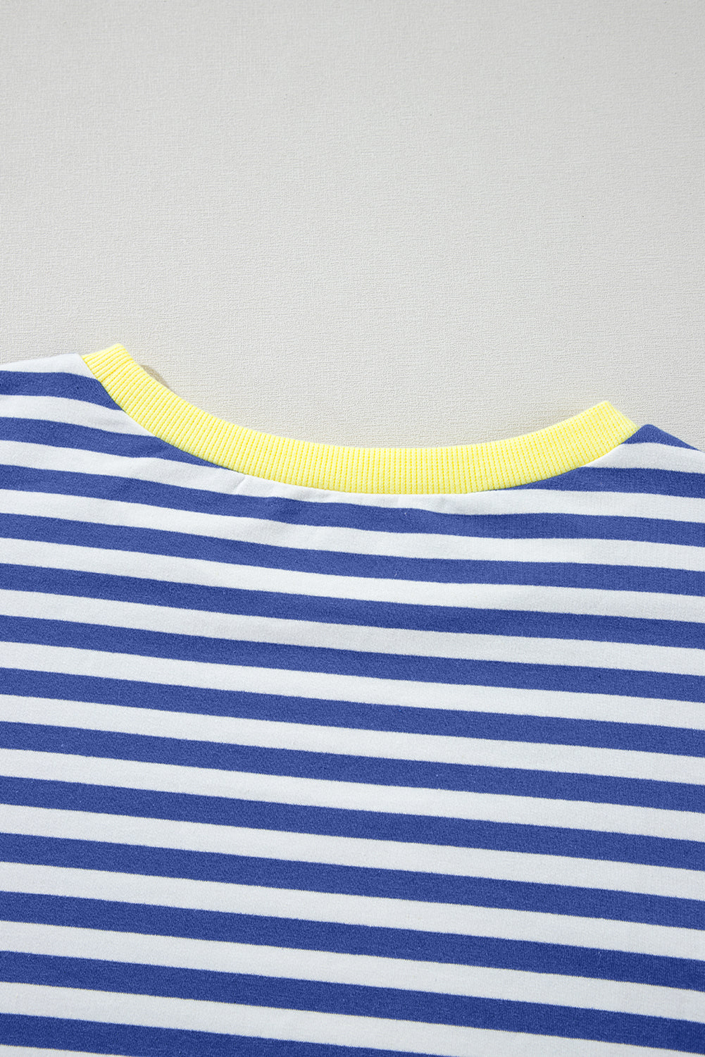 Black Stripe Contrast Edge Cross Seam Oversized Sweatshirt 77fde882451b6106