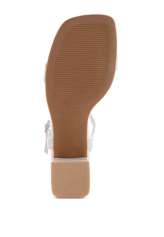 Kazara Faux Leather Block Heels 783ecdce-721c-4b48-96ed-a0ac34f46db7