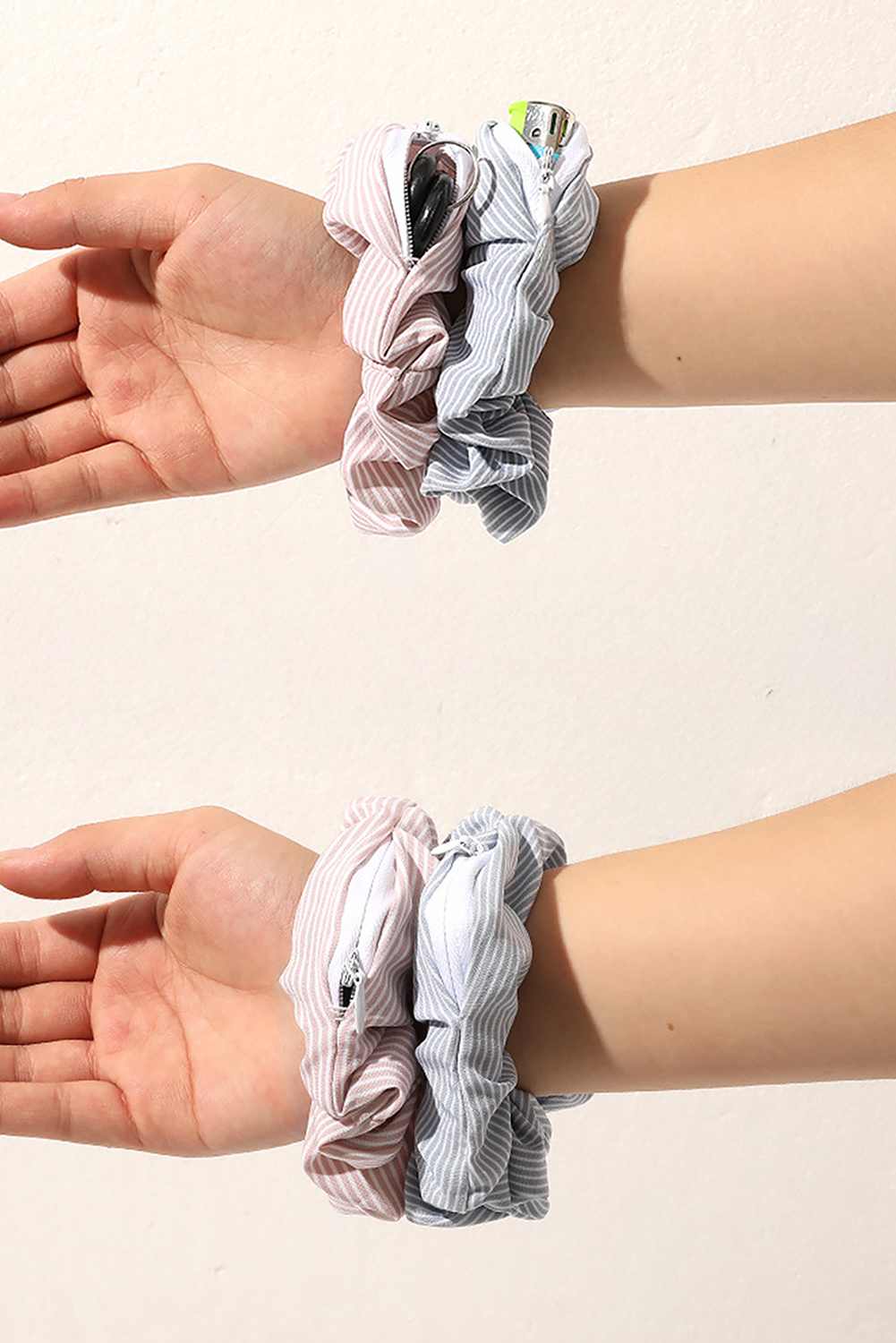 Delicacy Pocket Scrunchie With Hidden Zipper 786179eb3b95ae5a