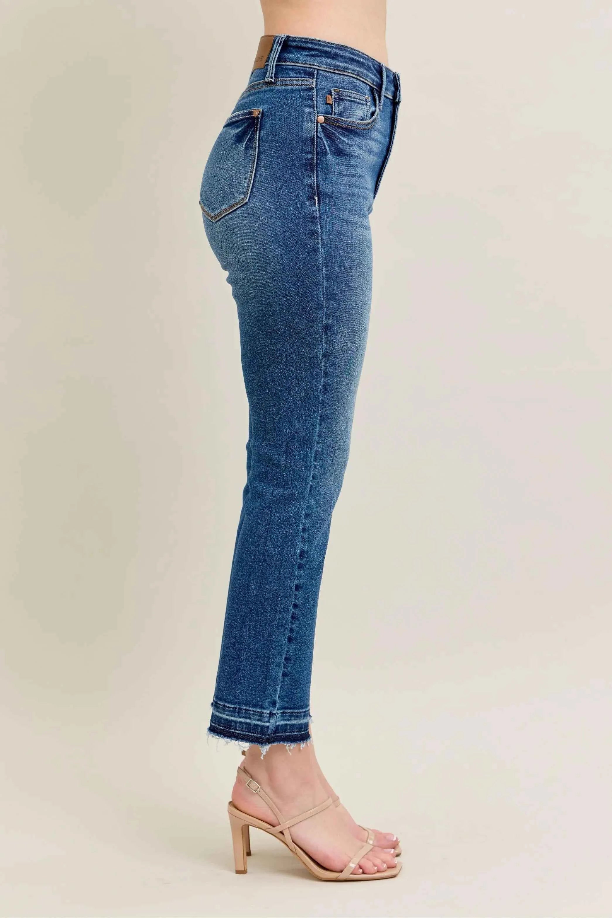 Judy Blue Full Size Hw Vintage Wash Release Hem Kick Flare Jeans Plus Size 788c2b9a177149dda652fd17bd7c54b2-Max-Origin