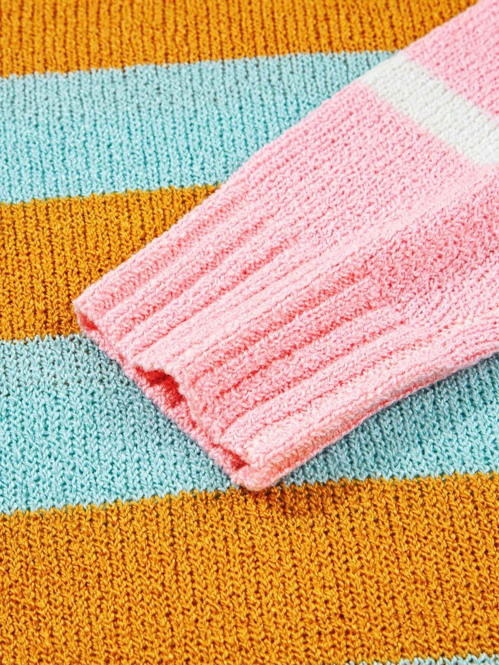 Color Block Striped Sweater 7894934f135c4f70952d2fe7f862766d-Max-Origin