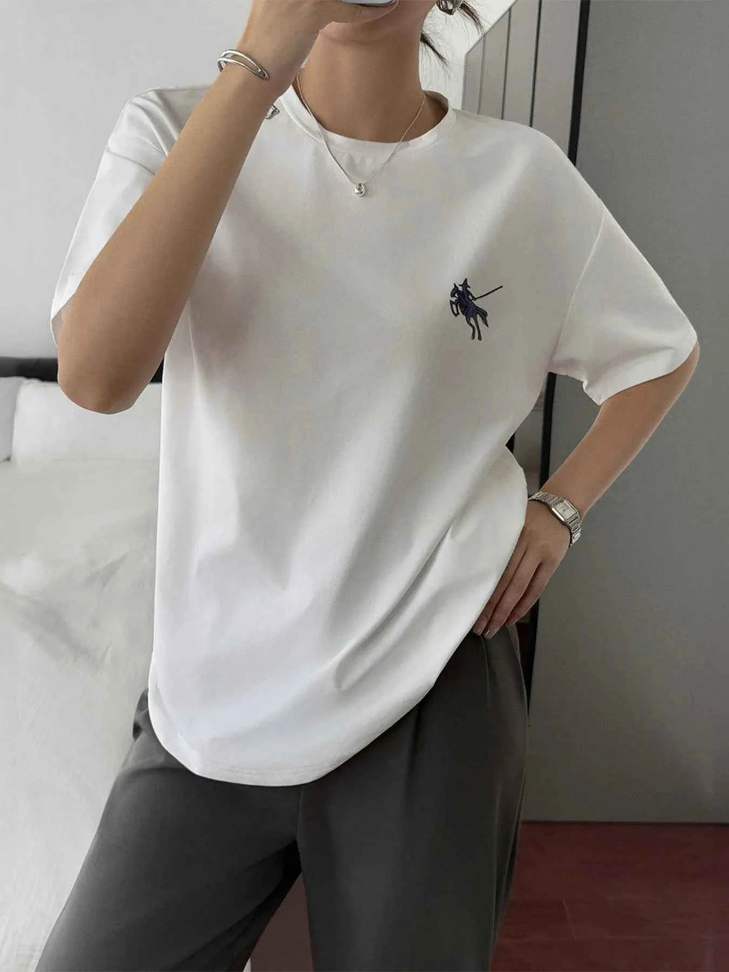 Round Neck Short Sleeve T-Shirt 78b1cdedda6f492eac643c2747a4a5c1-Max-Origin