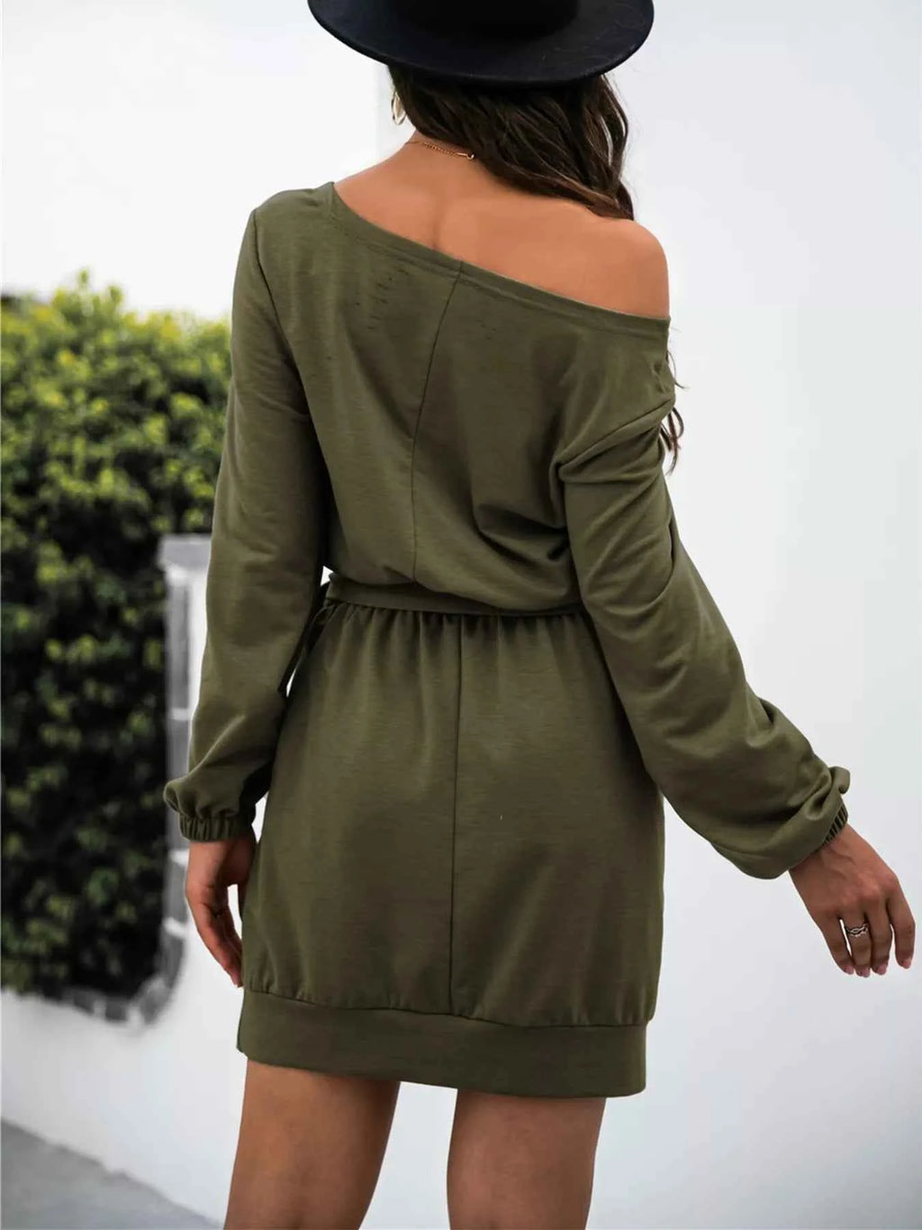 One Shoulder Tie Waist Dress 79afd5b7-48a9-46df-9e3d-6d67a15454cb-Max-Origin