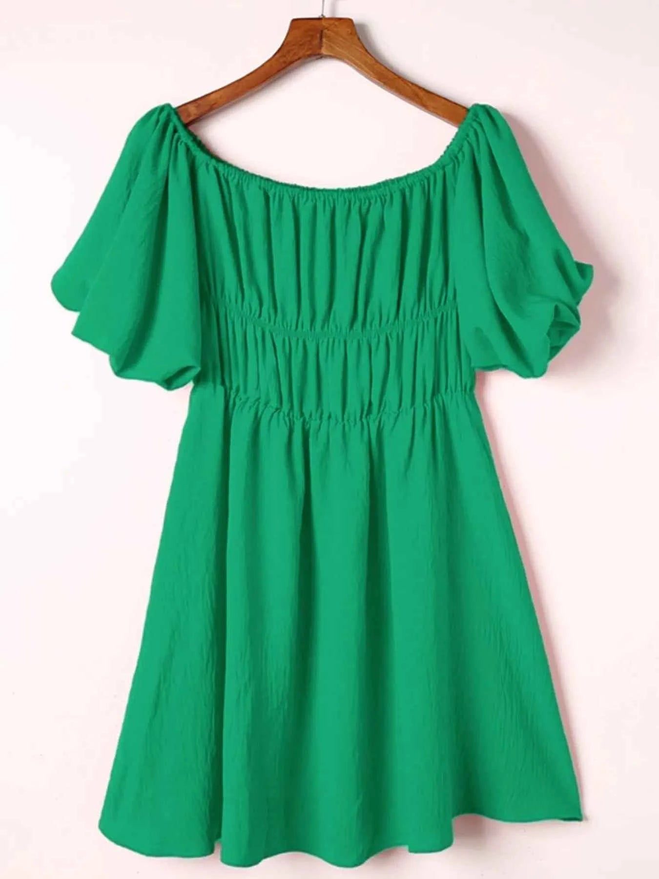 Off-Shoulder Puff Sleeve Mini Dress 79e3c452-8206-4ee7-9b16-faa69bbdf985-Max-Origin