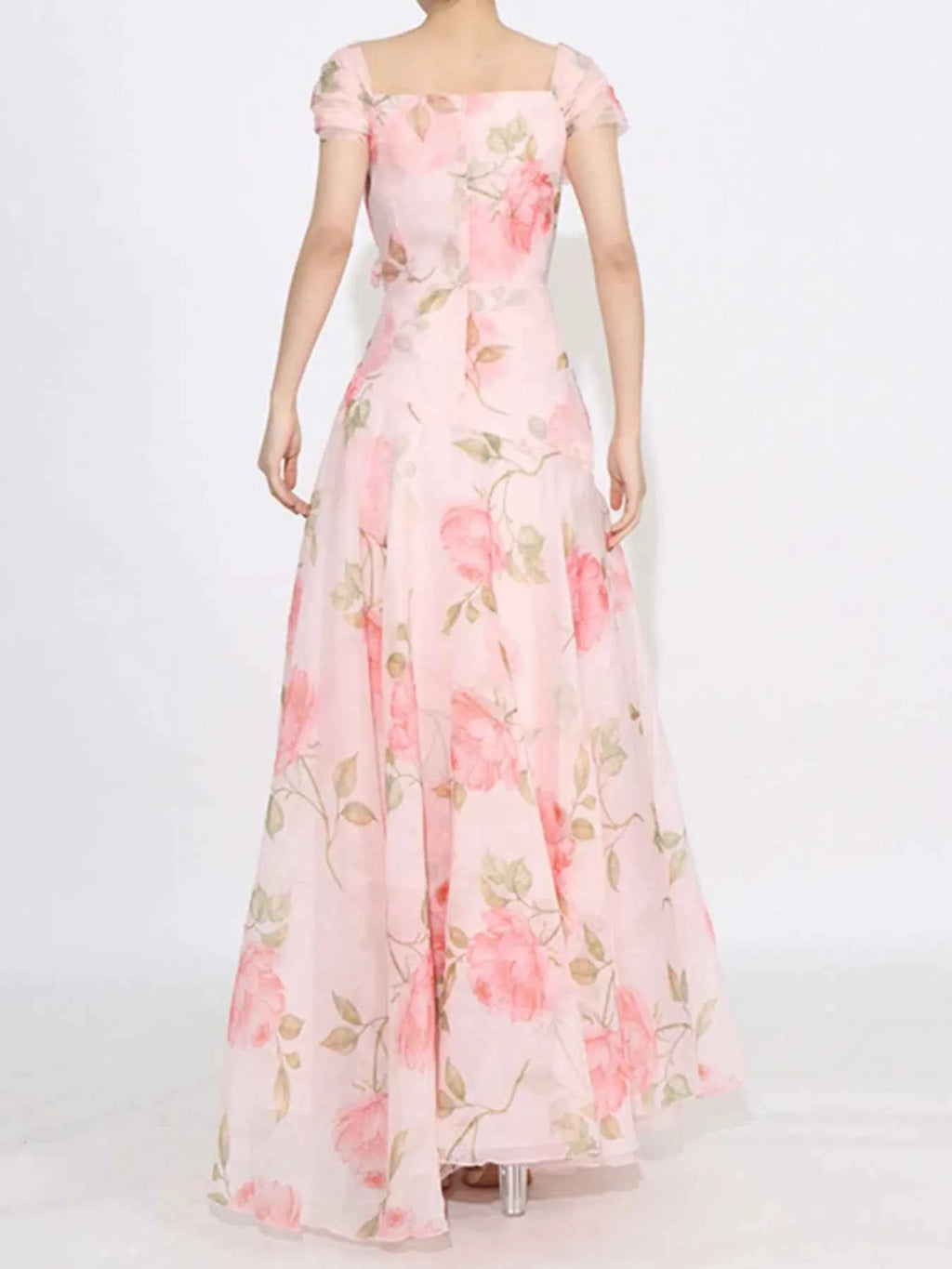 Floral Ruffled Short Sleeve Maxi Dress 7a354d72-0712-4d05-8f19-2ed7aa377687-Max-Origin