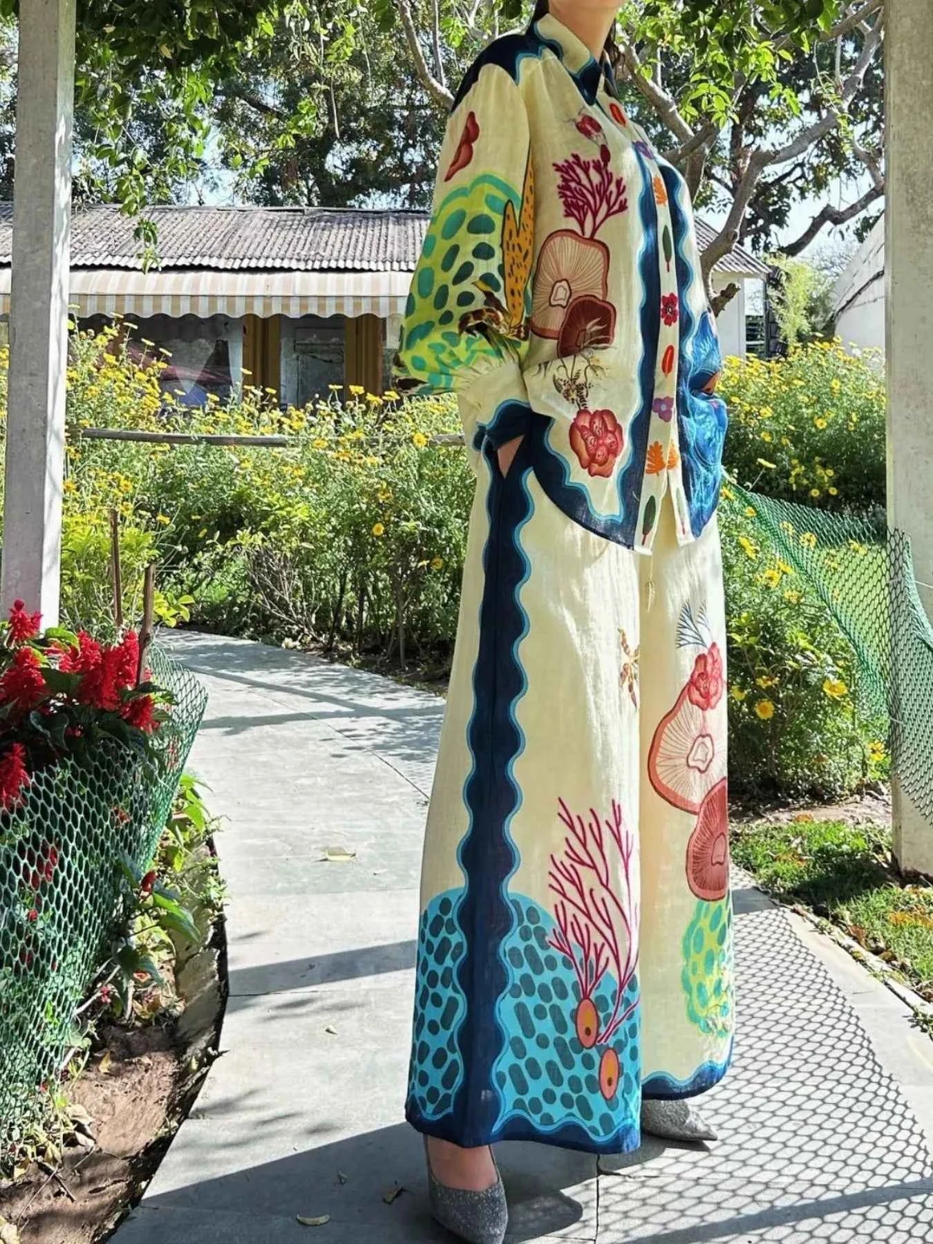 Printed Collared Neck Shirt and Wide Leg Pants Set 7a46c453-37f7-4526-884a-f4b9de74cb31-Max-Origin