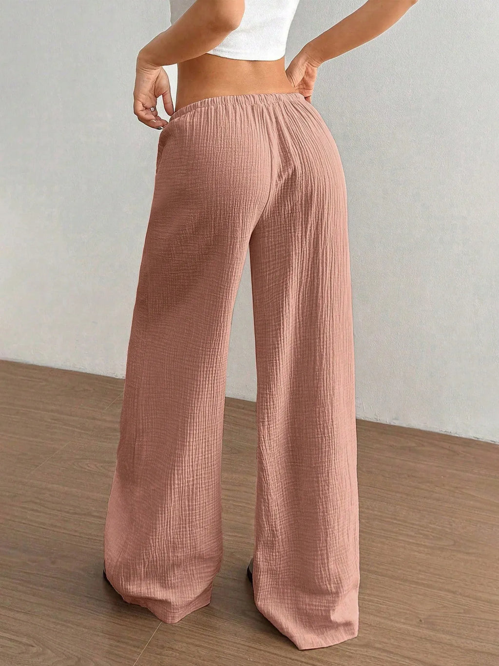 Drawstring Wide-Leg Casual Pants 7a5adae8f3bc450ebc8f5096738a666e-Max-Origin