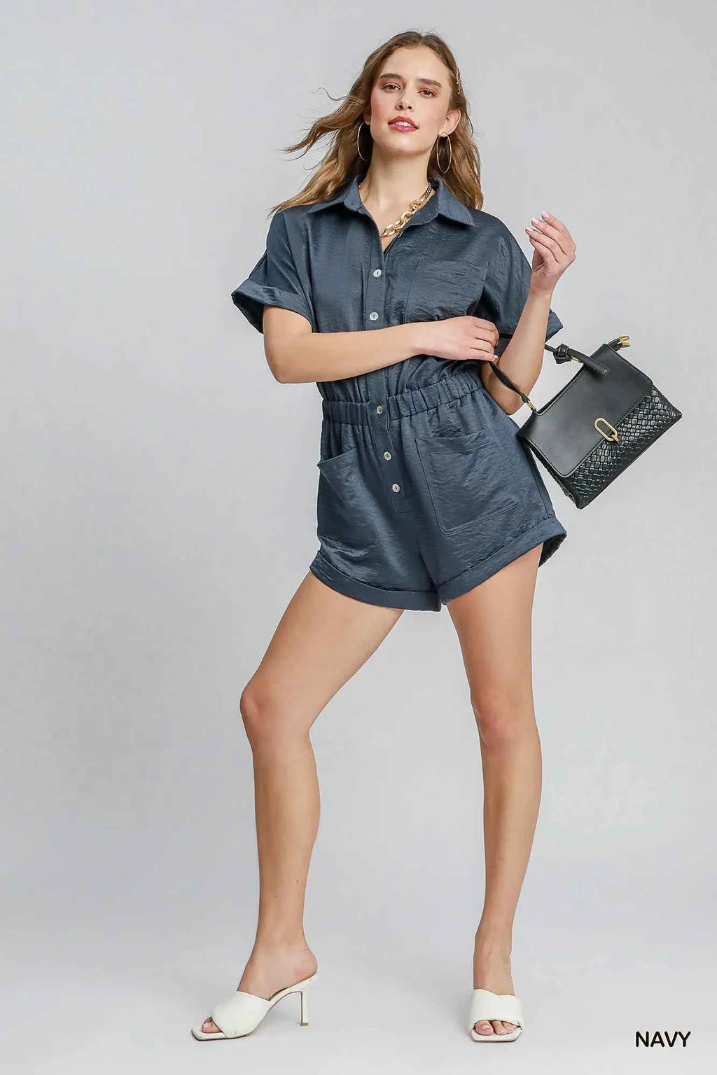 Umgee Button Down Charmeuse Romper 7aaab4d5-b4ad-4cd6-b0d1-4fd6806bd5d5-Max-Origin