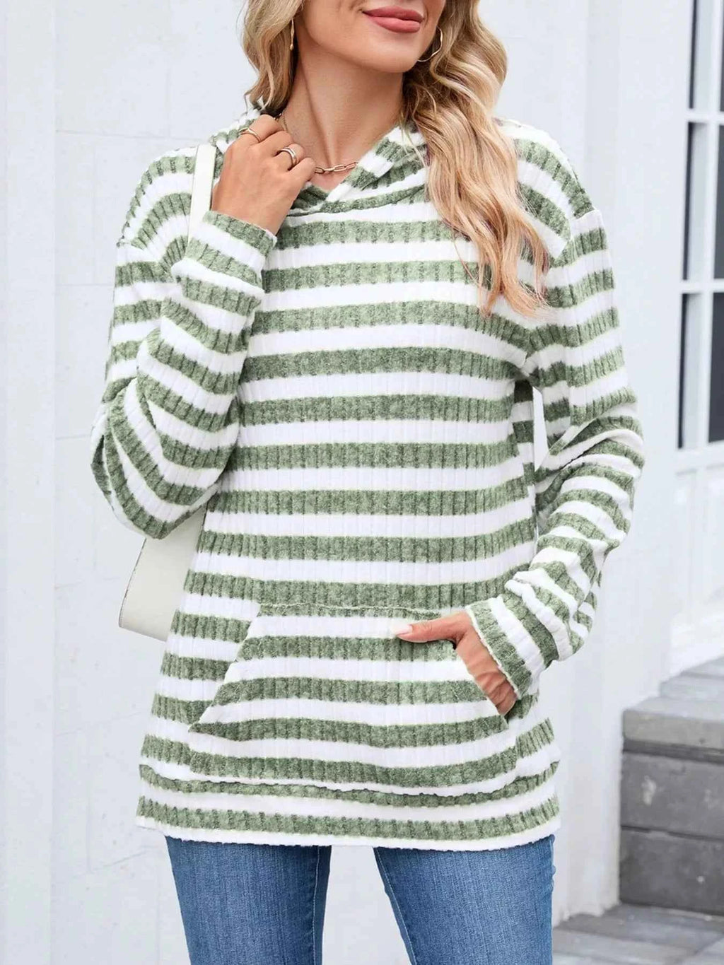 Striped Dropped Shoulder Hoodie 7ba8999b-d42c-4873-b58f-297f1ff158de-Max-Origin