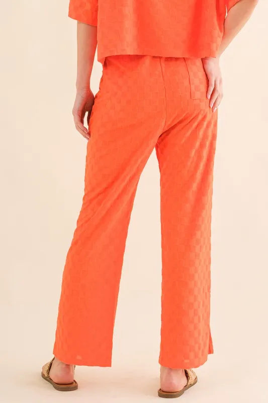 And The Why Brushed Texture Checker Board Pattern Casual Pants 7becde32ef064a10a0f5d872822d140d-Max-Origin