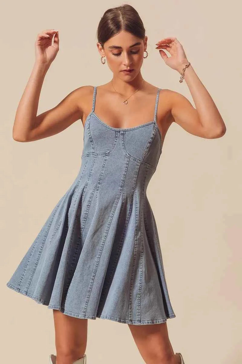 SO ME A Line Fit and Flare Denim Mini Dress 7c242d451ed7475c94b0346e712689b6-Max-Origin