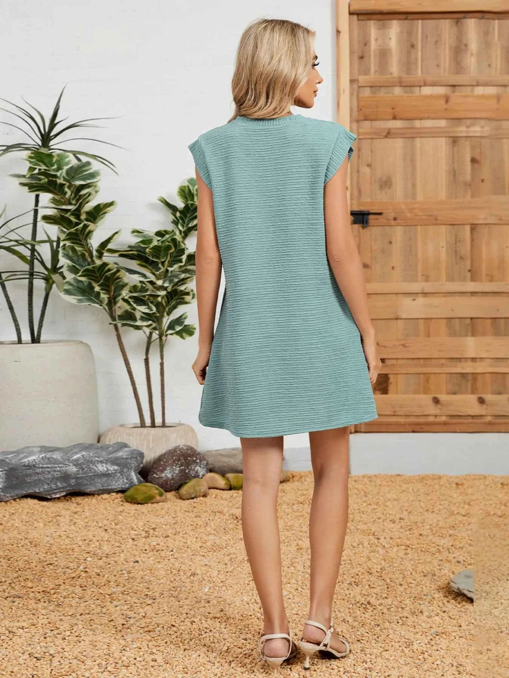 Round Neck Cap Sleeve Mini Dress 7c55bd295287429cbb8e53bd8fcfe7c5-Max-Origin