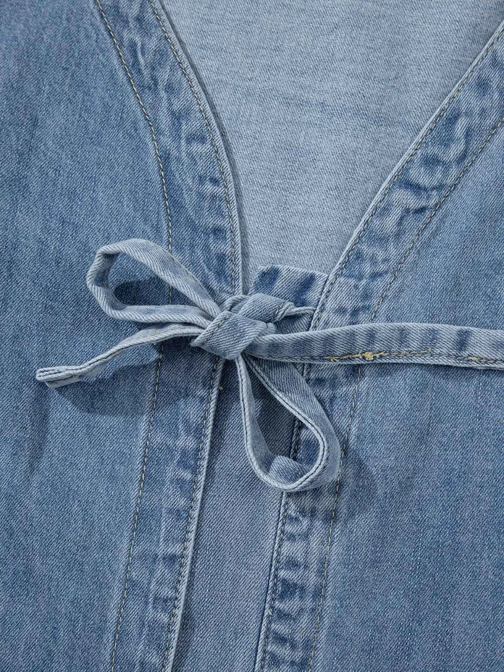 Tied Front Puff Sleeve Denim Top 7c737274890b4cb6b02bab405d5d9f00-Max-Origin