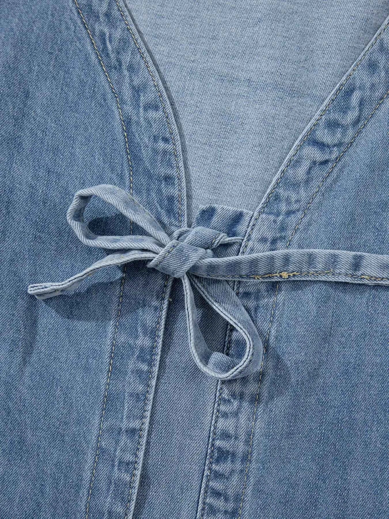 Tied Front Puff Sleeve Denim Top 7c737274890b4cb6b02bab405d5d9f00-Max-Origin