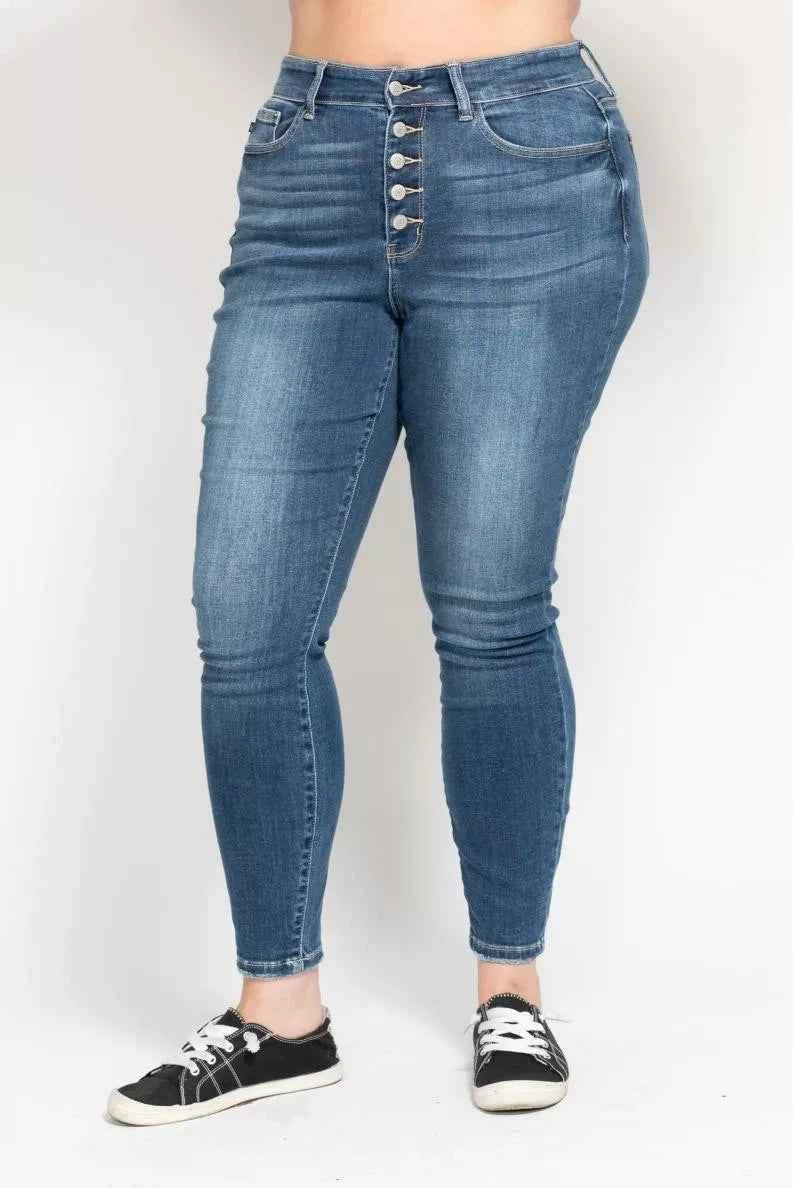 Judy Blue Full Size High Rise Button Fly Skinny Jeans Plus Size 7c7ea624-587c-465b-a150-ef1b9df50e61-Max-Origin