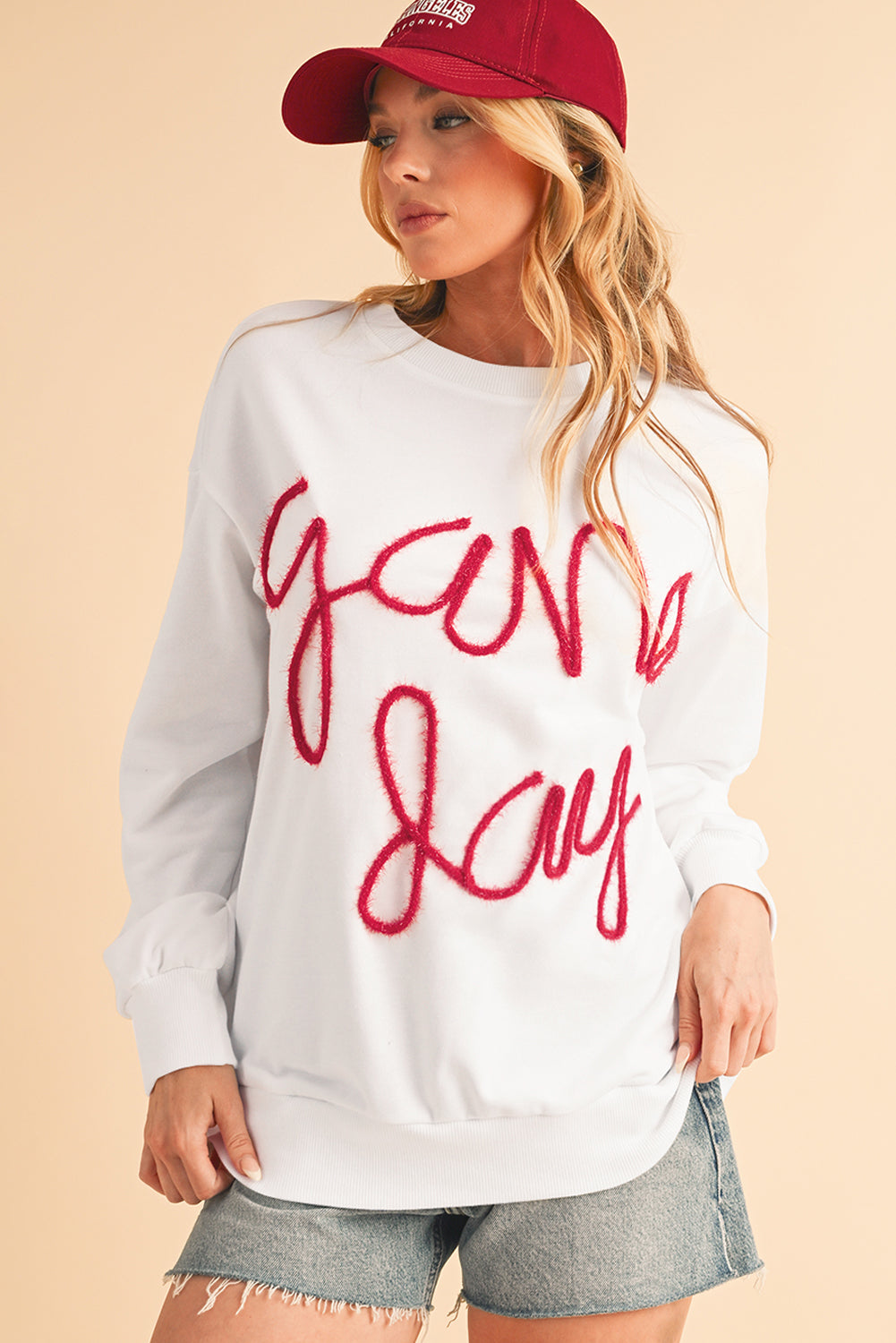 Black Tinsel Game Day Drop Shoulder Sweatshirt 7cbf0315d96971aa