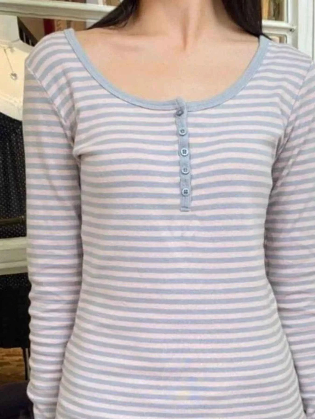 Striped Long Sleeve Henley T-Shirt 7cd19f78-4cd1-4e0d-b4cb-bf91f8a144c5-Max-Origin