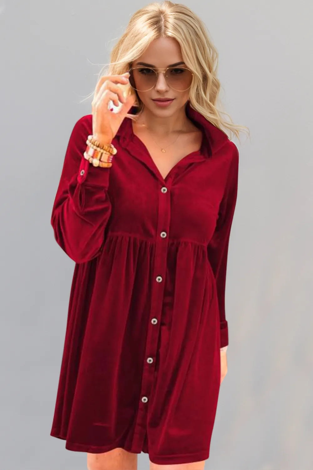 Oh Full Size Collared Neck Long Sleeve Mini Dress Deep Red 7ce51a3d-1690-408e-a089-0f07b170e388-Max