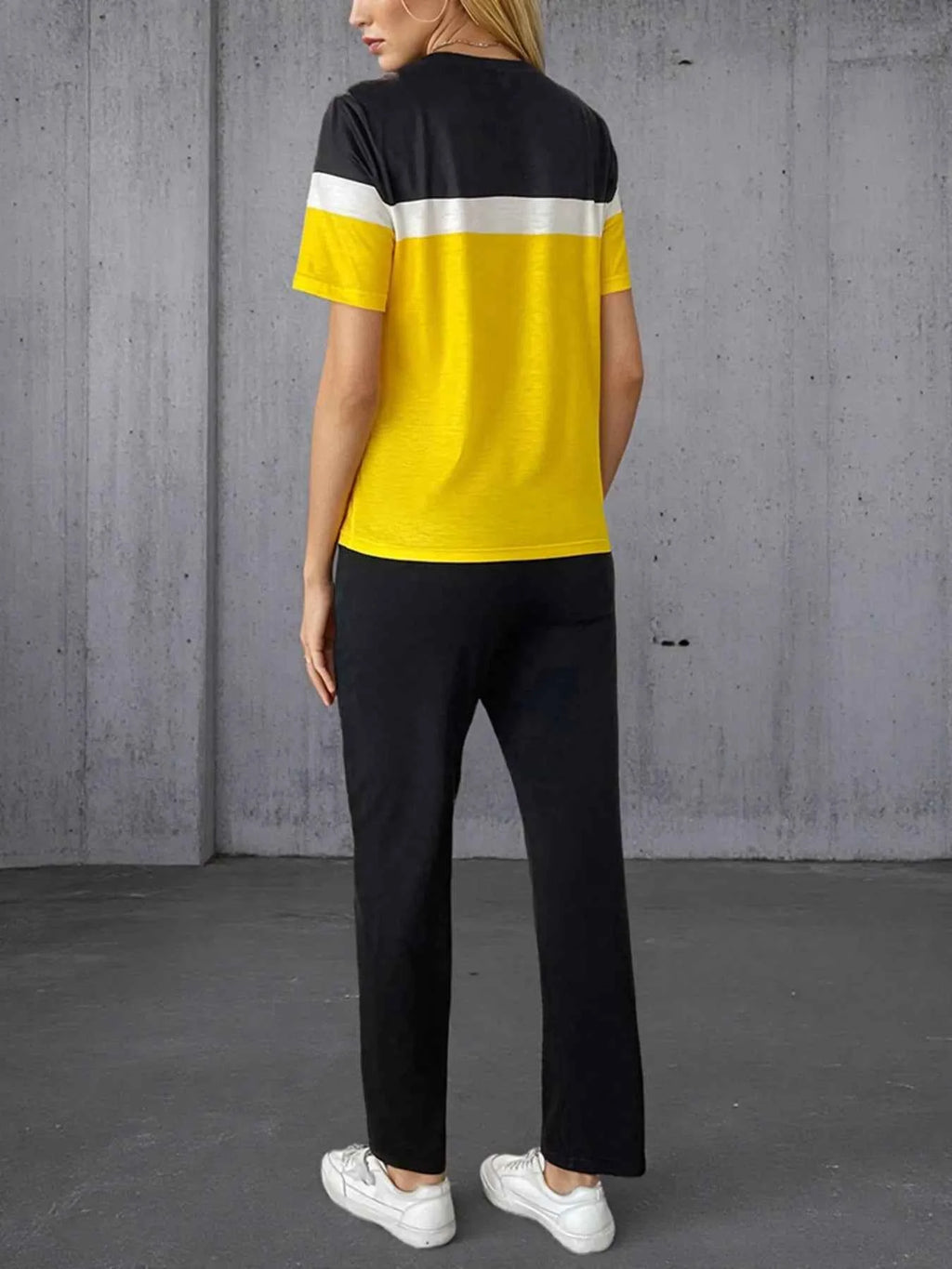 Casual Color Block Top and Pants Set 7d09dfb947fb4629b3dfb6af7955608f-Max-Origin